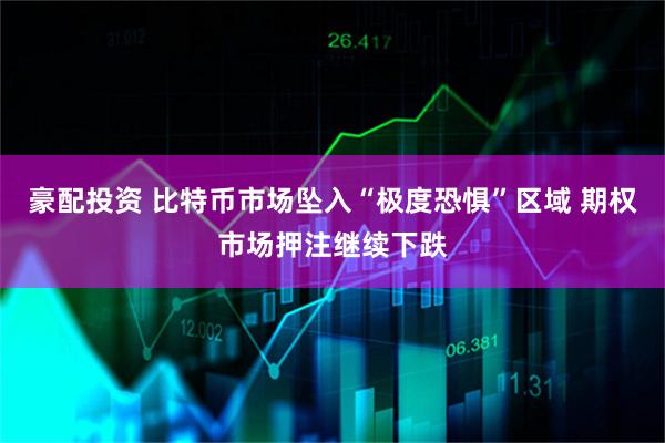 豪配投资 比特币市场坠入“极度恐惧”区域 期权市场押注继续下跌